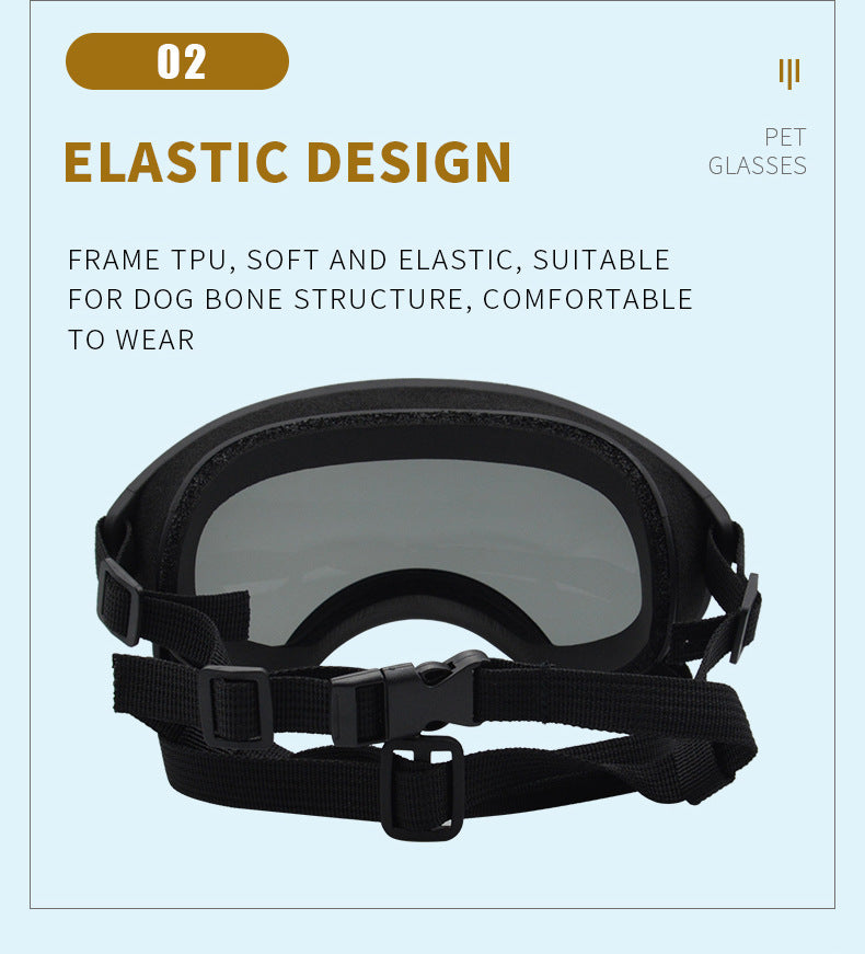 Windproof and Snowproof Eye Protection Gear for Outdoor Pets