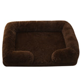 Warm Calming Donut Bed for Pets Soft Cozy Fluffy Cushion