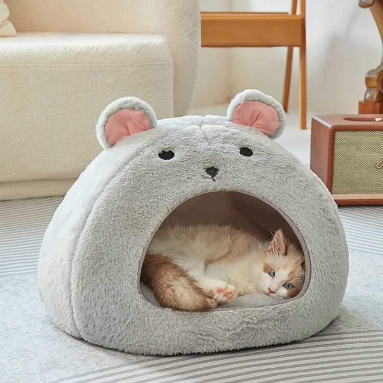 Soft Fluffy Cartoon Comfortable House Bedding for Pets