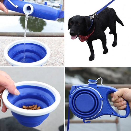 Pet Supplies with Water Bottle Cup Pet Rope Portable Set