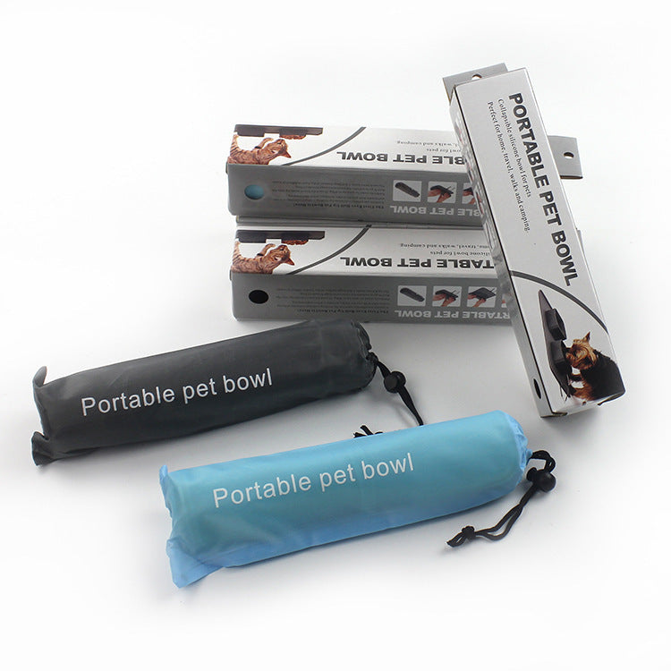 Pet Bowl Silicone Folding for Dogs and Cats 