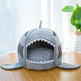 Warm Washable Bed for Small Pet Cute Comfortable Shark