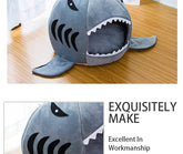 Warm Washable Bed for Small Pet Cute Comfortable Shark