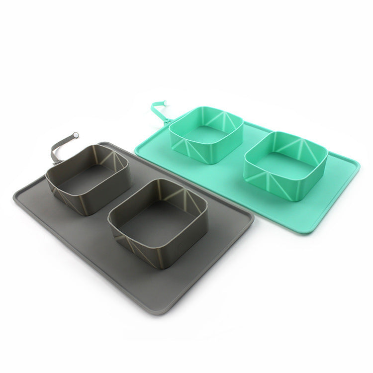 Pet Bowl Silicone Folding for Dogs and Cats 