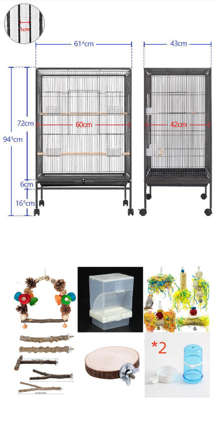  Cage Cherry And Pet Tiger Skin Birdcage Decorative Bird Cage