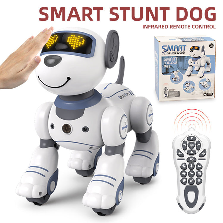 Smart Robotic Puppy Toy with Music Lights and Voice Commands