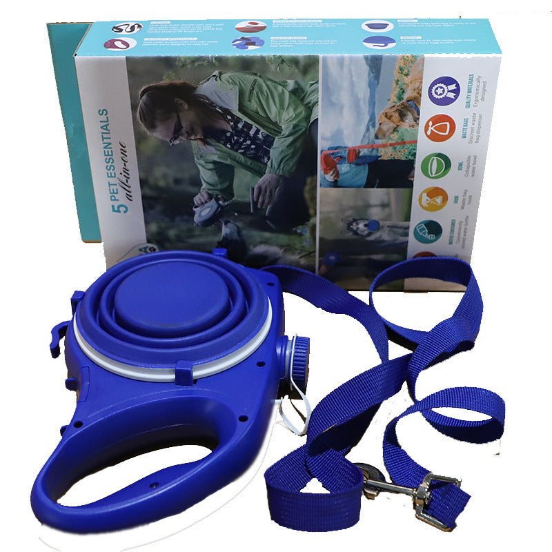 Pet Supplies with Water Bottle Cup Pet Rope Portable Set