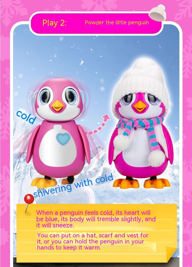 Interactive Walking Dancing Penguin Toy with Music and Light
