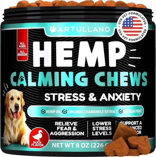 Anxiety Relief Treats with Hemp Oil Turmeric & Valerian