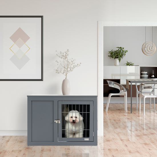 Stylish Dog House with Lock for Small and Medium Dogs