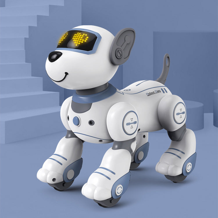 Smart Robotic Puppy Toy with Music Lights and Voice Commands