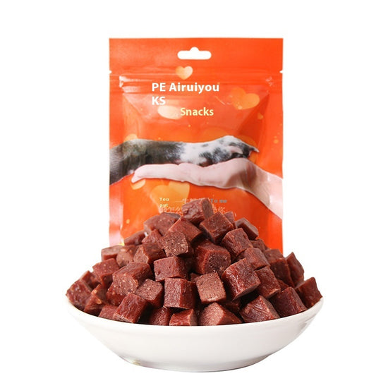 Dog Snacks Dried Beef Cubes Wholesale Training Treats