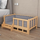 Elevated Cooling Wood Frame Bed for Dogs & Cats