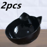 New Inclined Food Cat Ear Oblique Mouth Transparent Pet Bowl