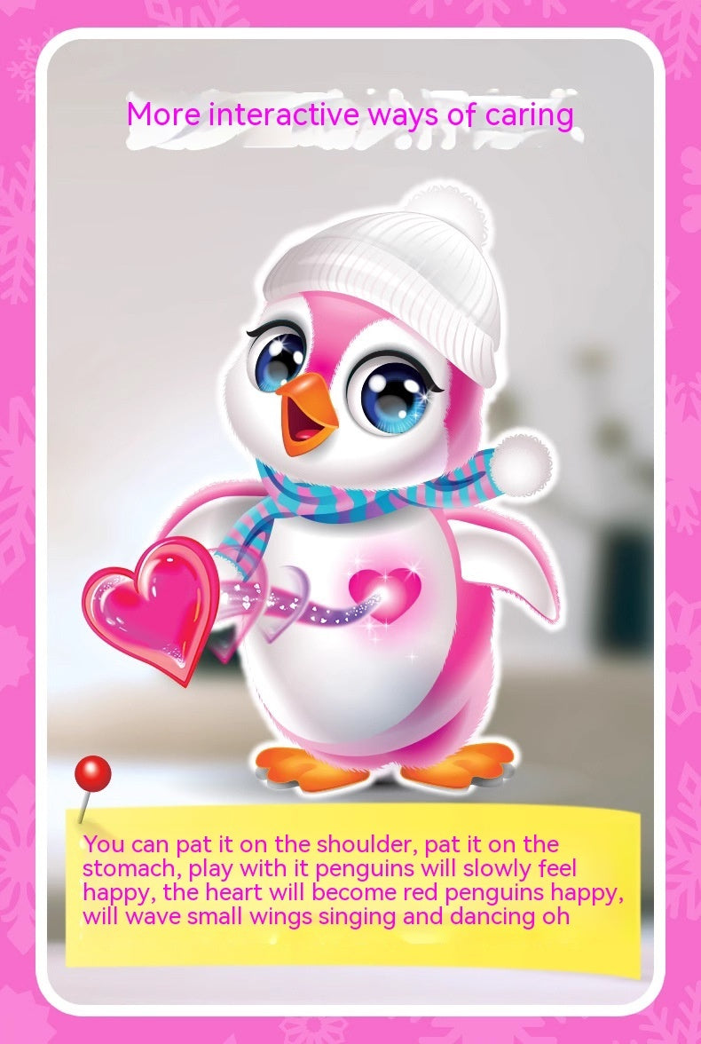 Interactive Walking Dancing Penguin Toy with Music and Light